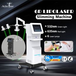 2023 6D Lipolaser Machine Fat Reduction Skin Tightening Beauty Equipment Cellulite Removal Lipolaser Device