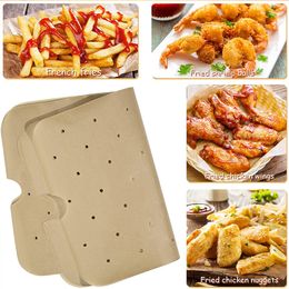 200Pcs/Lot 29.5x19.3cm Air Fryer Baking Paper Non-Stick Liner Mat Kitchen Baking Tools Disposable Baking Tray for Ninja Foodi Smart LX5185