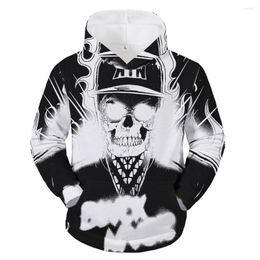 Men's Hoodies 2022 Fall/Winter Fashion Cool 3d Digital Printing Men's Hoodie Casual Sports Long Sleeve Top Hooded Pullover