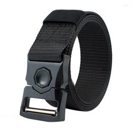 Belts Selling Men Quality Weave Nylon Alloy Insert Buckle Outdoor Casual Sport And Women Tactics