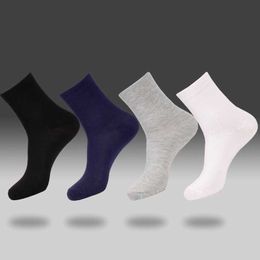 Men's Socks 1 Pair Casual Harajuku Streetwear Crew Business Men Male Cotton Breathable Solid Black White Grey Long T221011