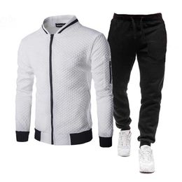 Men's Tracksuits Tracksuit Pieces Spring Autumn Sportswear Casual Zipper Jackets Pants Set Sweatshirt Sports Suit Sets G221011