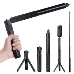 Selfie Monopods Universal Insta360 One X One R Plus EVO Selfie Stick Bullet Time Handheld Tripod Invisible Selfie Stick Insta360 Accessories T221012