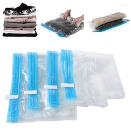 Clothing Storage Transparent Hand-rolled Vacuum Compression Bag Portable Travel And Shoe Bags