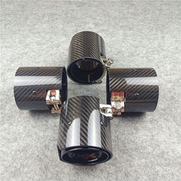 1 PC Auto Parts Exhaust Pipe For M2 M3 M4 M Performance Glossy Black Tail Tip Exhaust Muffler Nozzles Length 90mm