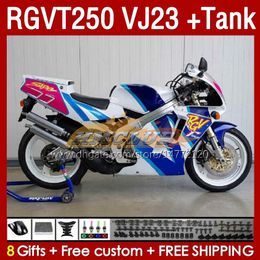 Fairings & Tank OEM For SUZUKI RGVT RGV 250CC 250 CC 1997-1998 Bodys 161No.190 RGV250 VJ23 SAPC RGVT250 RGV-250 97 98 RGVT-250 RGV-250CC 1997 1998 ABS Fairing blue factory