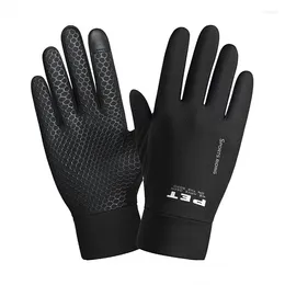 Cycling Gloves Autumn Winter Warm Men's And Women's Outdoor Sports Non-slip Touch Screen Plush Waterproof Ski