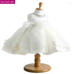 Girl Dresses High Quailty Lace Flower For Weddings Little Girls Elegant Dress 2-12 Age