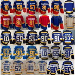 Jersey Reverse Retro Ice Hockey 91 Vladimir Tarasenko''Nhl''Jersey 10 Brayden Schenn 50 Binnington 55 Colton Parayko 57 David Perron Ryan O'Reilly Winter