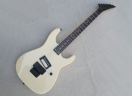 Cream 6 Strings Electric Guitar with Floyd Rose Rosewood Fretboard Can be Customized