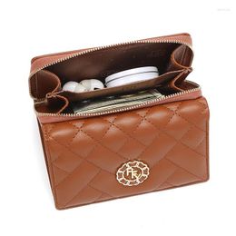 Wallets Fashion Card Holder For Women Brand Designer Soft PU Leather Ladies Female Zipper Purses Carteras Para Mujer