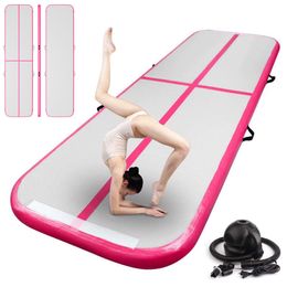 Customised Logo Jumping Bouncer DWF Inflatable Airtrack Mattress For Gymnastics Tumbling 3M Yoga Gym Home Use Air Floor