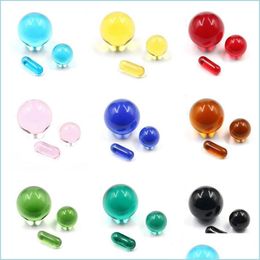 Altri accessori per fumatori Colorf Terp Pearls Ball Set Accessori per fumatori Pearl For Ter Slurper Quartz Banger Nails Bong in vetro Drop Dhdhl