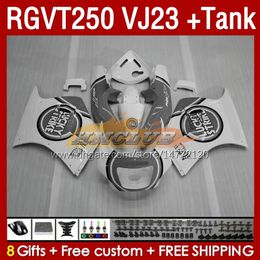 & Tank Fairings Kit For SUZUKI RGVT250 RGV-250CC SAPC 1997-1998 Bodys 161No.137 RGV-250 RGV250 VJ23 RGVT-250 1997 1998 RGVT RGV 250CC 250 CC 97 98 ABS Fairing grey glossy