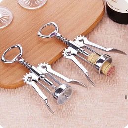 Wine Opener Bottle Stainless steel metal strong Pressure wing Corkscrew grape opener Kitchen Dining Bar by sea JNB16220