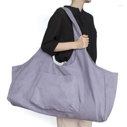 Outdoor Bags Women Gym Yoga Bag Large Canvas One-Shoulder Mat Storage Dancing Dress Buggy