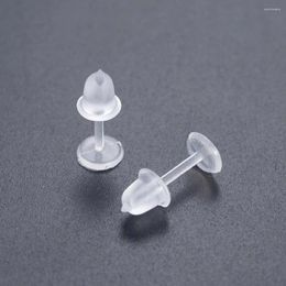 Серьги -хрупки, украшения для уши защищают анти аллергию прозрачную послепрозрачную дырочку пластиковые серьги Чистый цвет