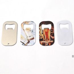 Sublimation Blank Beer Bottle Opener Heat Transfer Metal Dog Tag Corkscrew DIY Creative Gift JNB16227
