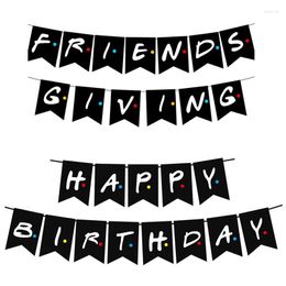 Party Decoration Friends TV Show Happy Birthday Paper Banner Friend Theme Suitable For