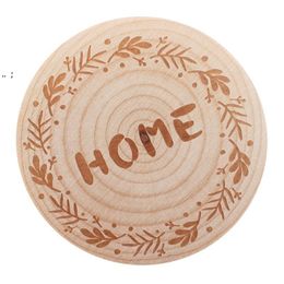 Blank DIY Wooden Round Shape Bottle Opener Fridge Magnet Decoration Opene GCB16252