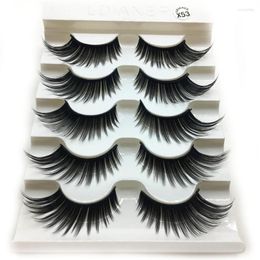 False Eyelashes OutTop 1 Box Fake Luxury 3D Lashes Fluffy Strip Long Natural Extension Makeup 2022 Oct17