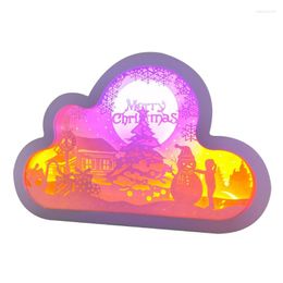 Smart Automation Modules 3D Cloud Lamp LED Night Light For Adults Baby Birthday Party Holiday Decorations Kid's Room Decorative Engraving