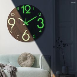 Relógios de parede Bateria alimentada por bateria excelente moda de 12 polegadas de moda nórdica decoração de casa luminosa precisa para