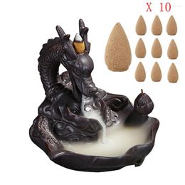 Fragrance Lamps 10 Pcs Incense Porcelain Backflow Ceramic Burner Buddhist Burners Not Included Drop