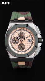 APF 26400-03 Men's watch 3126 Automatic mechanical Chronograph movement orologio di lusso