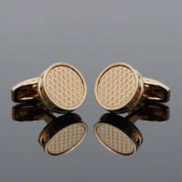 Cufflinks for Men Gold Personalised Round Wedding Gifts Custom Formal Tuxedo Dress Shirt Cuff Links Button