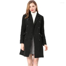 Women's Wool Women's & Blends ZOGAA Brand Woman Coat Winter Jacket Slim Woolen Long Cashmere Coats Cardigan Jackets Elegant Blend Women