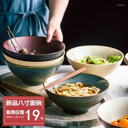 Plates Japanese Ceramic Bowl Home Large Ramen Creative Tableware Set Commercial Hat