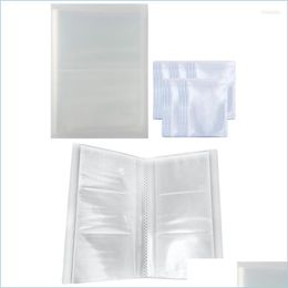 Jewelry Pouches Bags Jewelry Pouches Bags Transparent Storage Book Bag Pvc Zipper Anti-Oxidation Plastic Zip-Lock Reclosable Brit22 Dhlm5