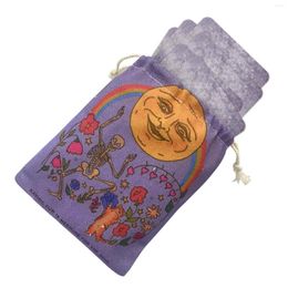 Storage Bags Soft Beautiful Divination Tarots Jewellery Candy Gift Card Pouch Dice Bag Printed