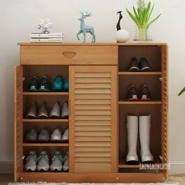 Clothing Storage Mutifunctional Wood Shoe Cabinet MutiLayer Modern Simple Household Living Room Doorway