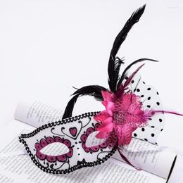 Party Masks Women Girl Princess Halloween Flower Feather Half Face Mask Evening Prom Ball Carnival Decoration