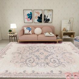 Carpets Classic Floral Pattern Lamb-Like Material Pastoral Carpet For Living Room Bedroom Study Coffee Table Decorative Warming