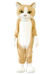 Performance Happy Cat Mascot Costumes Halloween Christmas Cartoon Character Outfits Suit Advertising