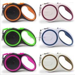 Dog Collars 24pcs/lot Retractable Leash Automatic Flexible Dogs Cat Traction Rope Leashes For Puppy Medium