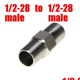 Fuel Philtre 1/2-28 Male To Stainless Steel Philtre Thread Connector For Napa 4003 Wix 24003 Ss Soent Trap End Cap Extension Adapter Dr Dhhiv