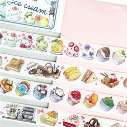 Gift Wrap Sweet Ice Cream Washi Tape Planner DIY Scrapbooking Card Making Plan Sticker