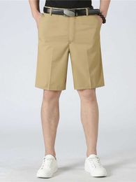 Men's Shorts COODRONY Brand Summer New Arrival Soft Cotton Casual Men Khaki Beige Colour Straight Business Suit Pants With Pocket G4004 G221012