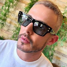 Sunglasses For Men 2022 Fashion Small Frame Square Trendy Shades Woman Sun Glasses Gafas Hombre Vintage Luxury