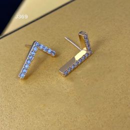 2022 Designer Gold Stud Earrings Fashion Letter F Luxury Charm Jewellery Earring For Women Hoop Lady Gifts Wholesale 14 style