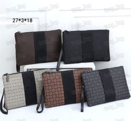 Designer Men Women Clutch Bags Rectangular Old Flower Handbag Large Capacity Travel Makeup Bag Simple Envelope pack