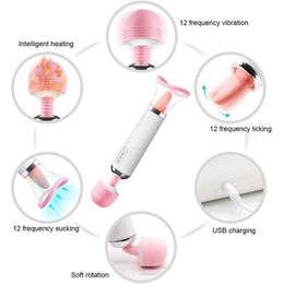 Sex toy Vibrator Sucking Clitoris Stimulate Massager Dildo Licking Toys For Female With Suction Tongue s VURY IPBB