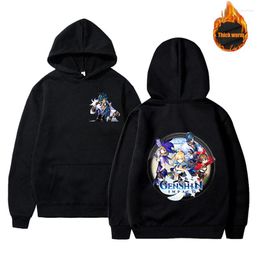 Men's Hoodies Game Genshin Impact Men Women Hooded Pullover Sweatershirt Male Female Student Hip Hop Hoddie Sweatshirts