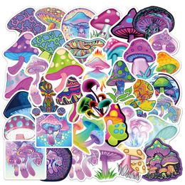 Mushroom Stickers 50 PCS Vinyl Waterproof Sticker for Laptop Skateboard Water Bottles Computer Phone Guitar Bat Stickers L50109