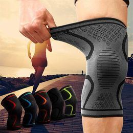 Knee Pads 1 Pc Sports Brace Elastic Nylon Fitness Kneepad Gear Patella Running Basketball Volleyball Support