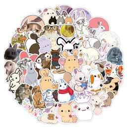 50Pcs Cute Rabbit Waterproof Vinyl Stickers Decals for Laptop Water Bottles Bike Skateboard Luggage Computer Toy Phone Snowboard DIY for Kids Girls Teens W902